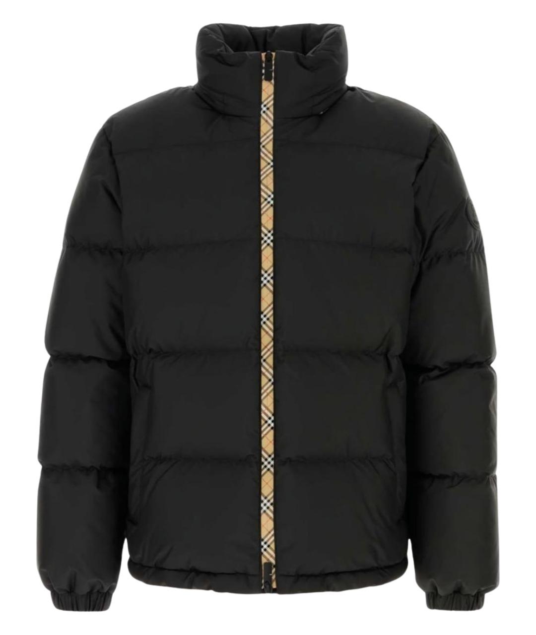 BURBERRY Черная полиэстеровая куртка, фото 1