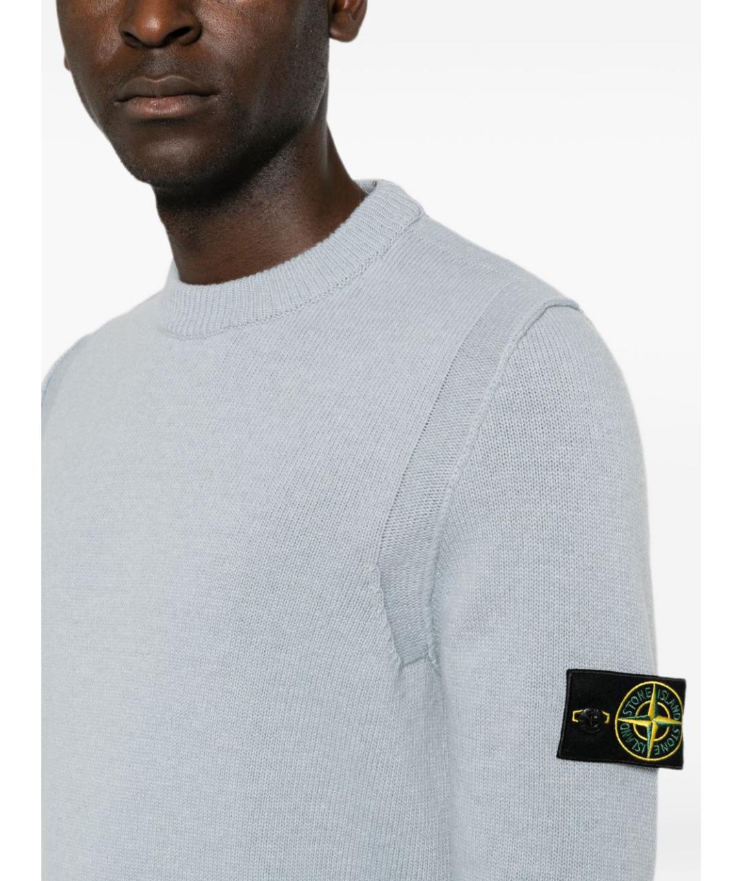 STONE ISLAND Серый полиамидовый джемпер / свитер, фото 2
