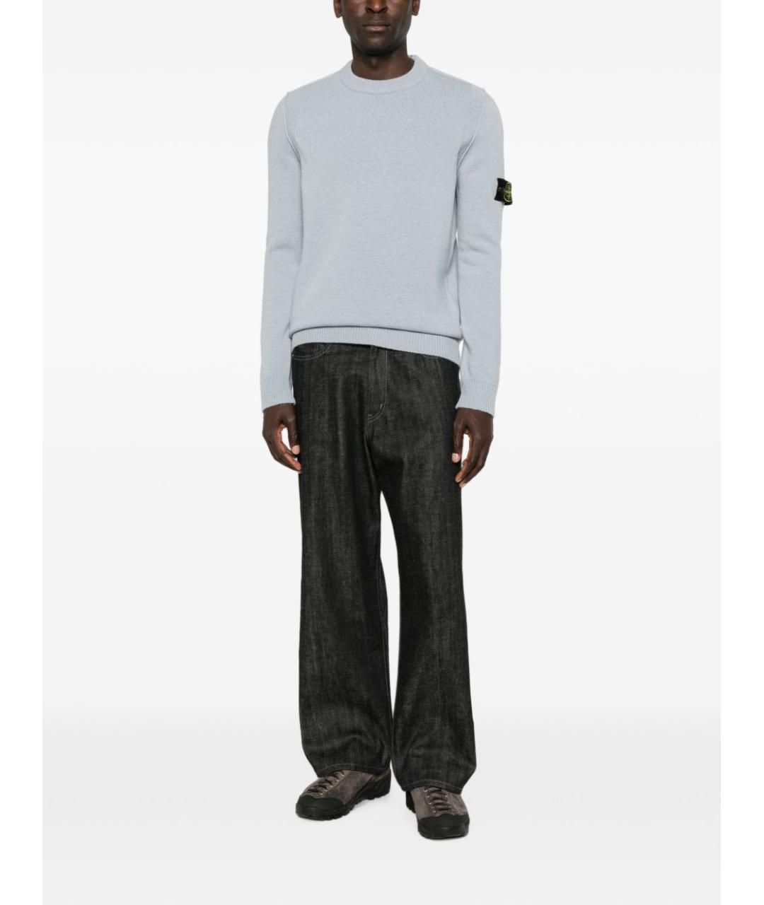 STONE ISLAND Серый полиамидовый джемпер / свитер, фото 1