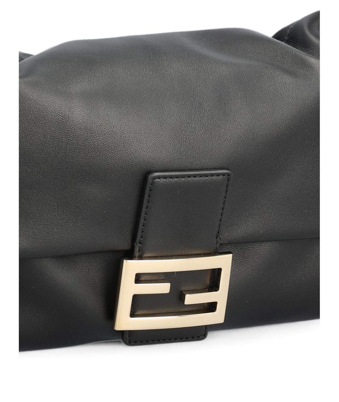 FENDI Черная кожаная сумка через плечо, фото 3