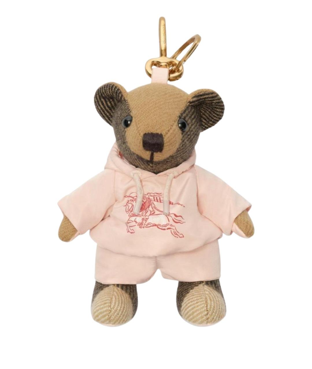 BURBERRY Розовый брелок, фото 1