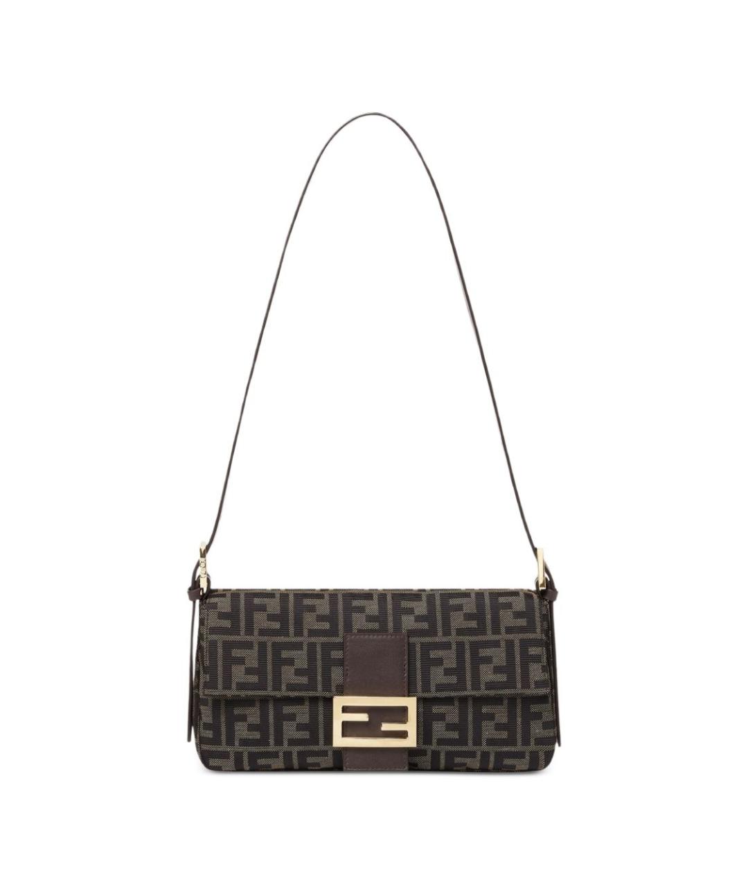 FENDI Коричневая сумка через плечо, фото 3
