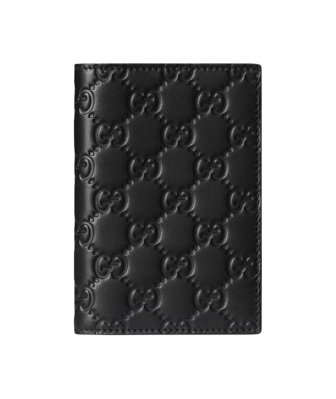 GUCCI Черный кожаный кардхолдер, фото 1