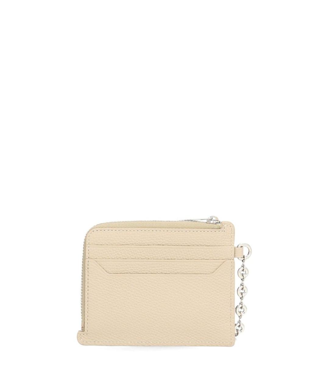 LOEWE Бежевый кожаный кошелек, фото 3