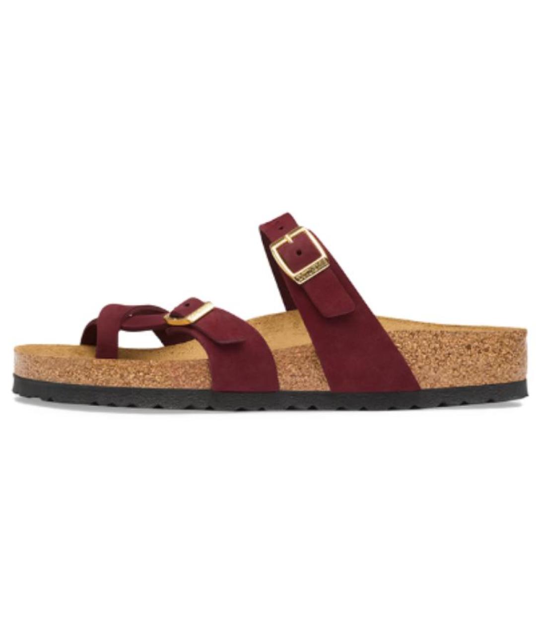 BIRKENSTOCK Бордовые сандалии, фото 5