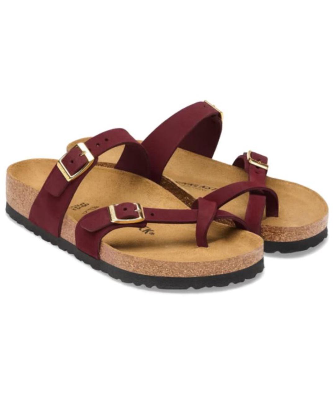 BIRKENSTOCK Бордовые сандалии, фото 3