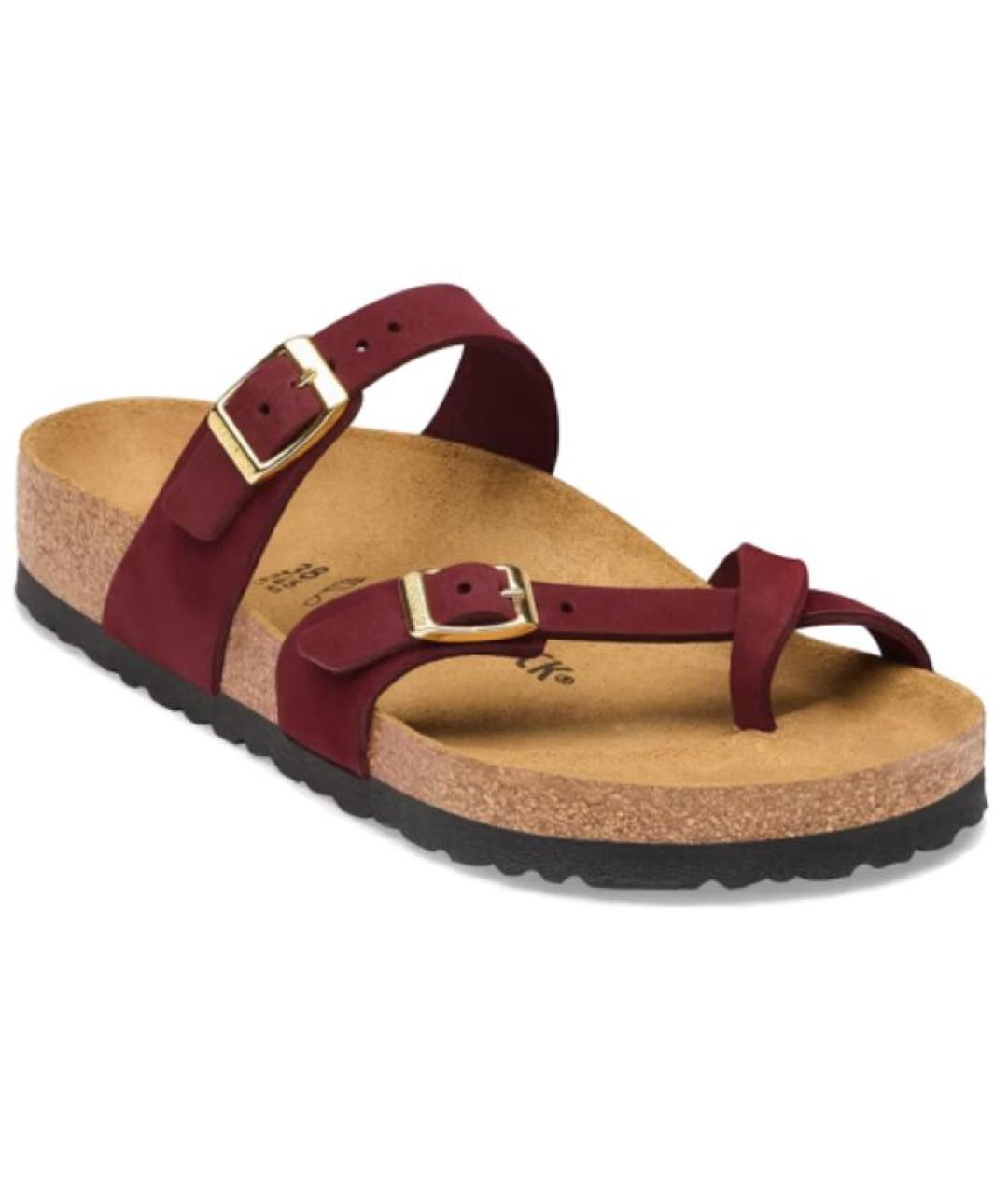 BIRKENSTOCK Бордовые сандалии, фото 2