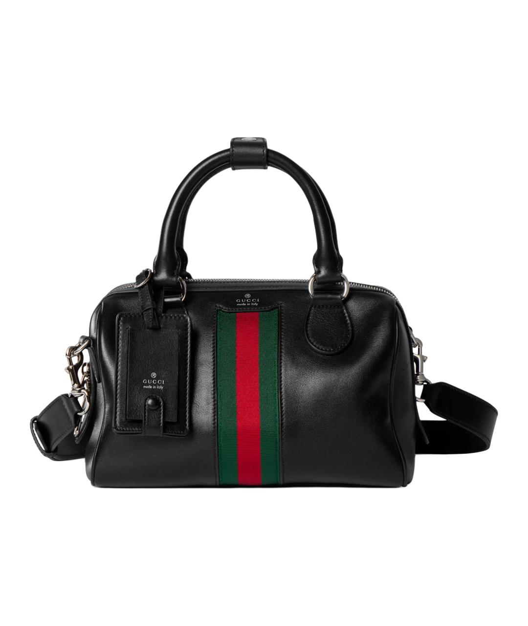GUCCI Черная кожаная сумка через плечо, фото 1