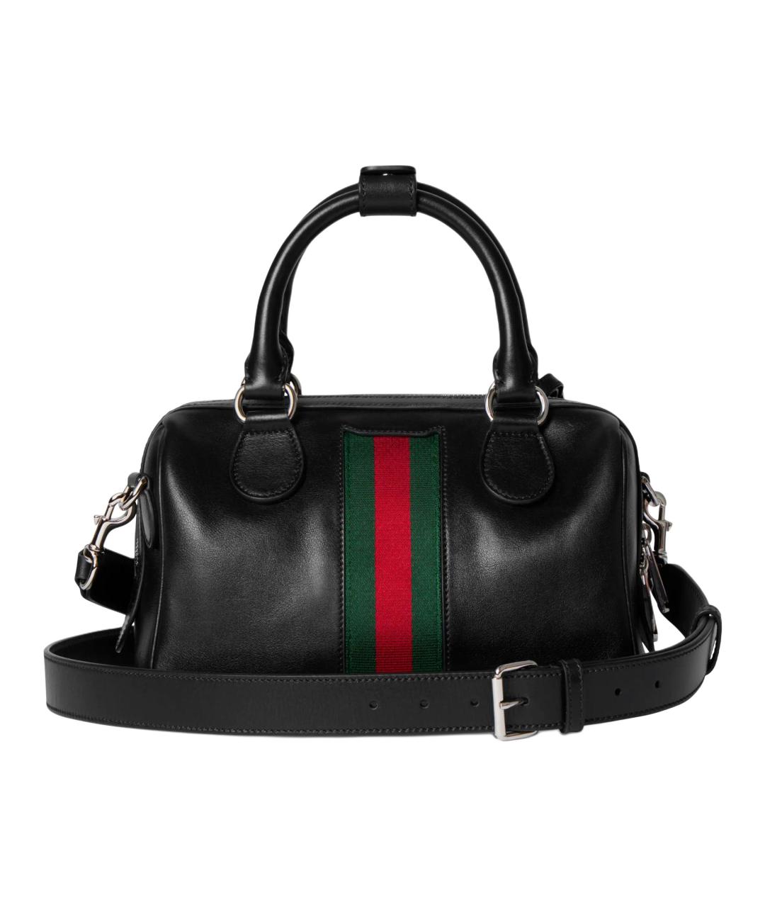 GUCCI Черная кожаная сумка через плечо, фото 3