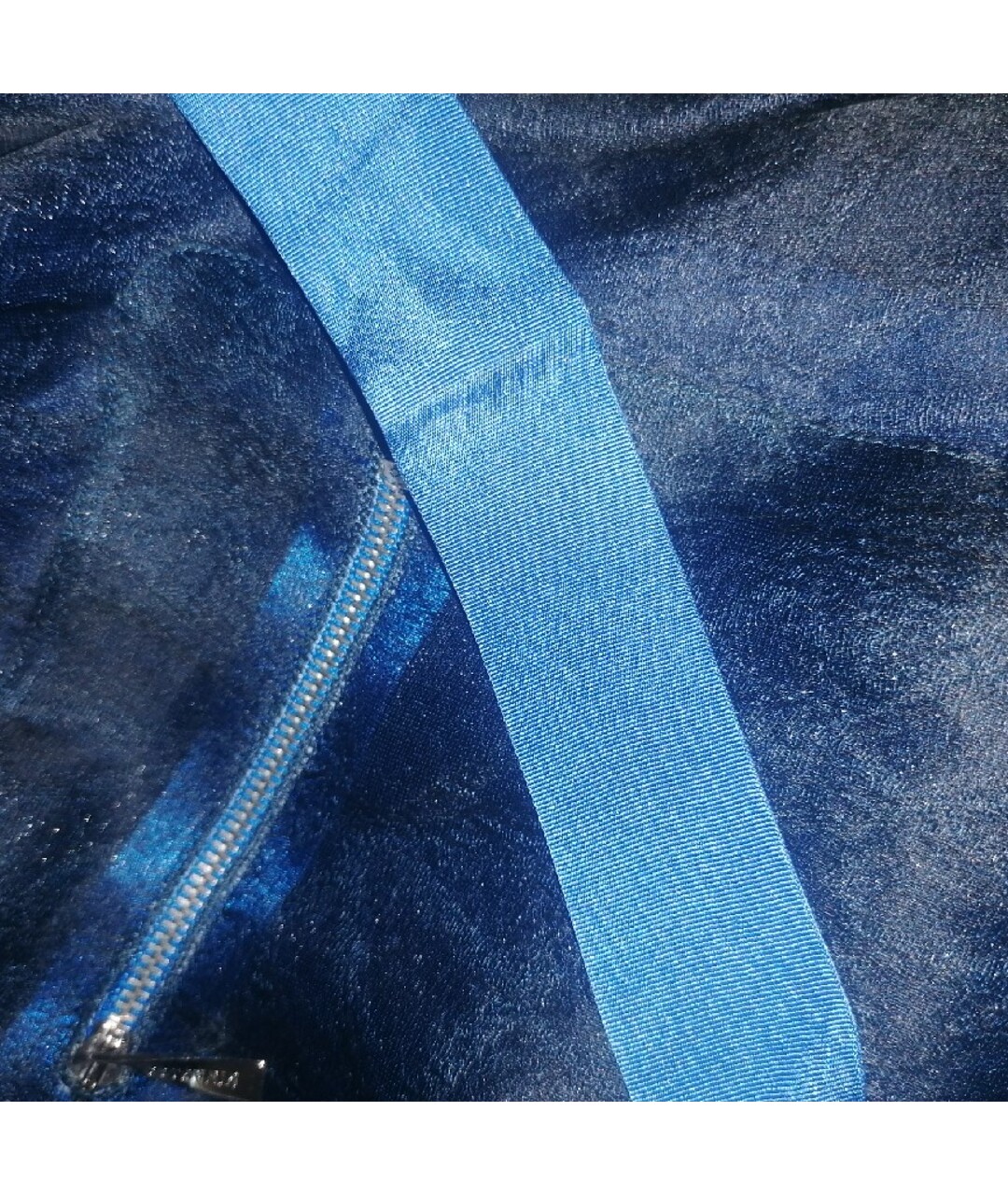 NINA RICCI Синее шелковое коктейльное платье, фото 7