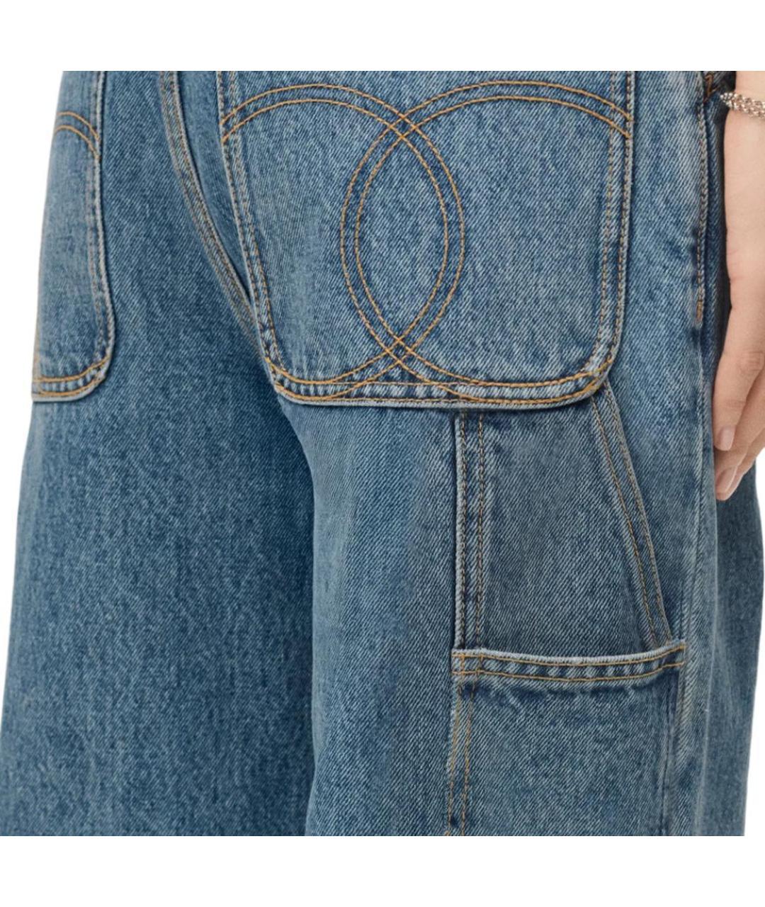 CHANEL Синие прямые джинсы, фото 3