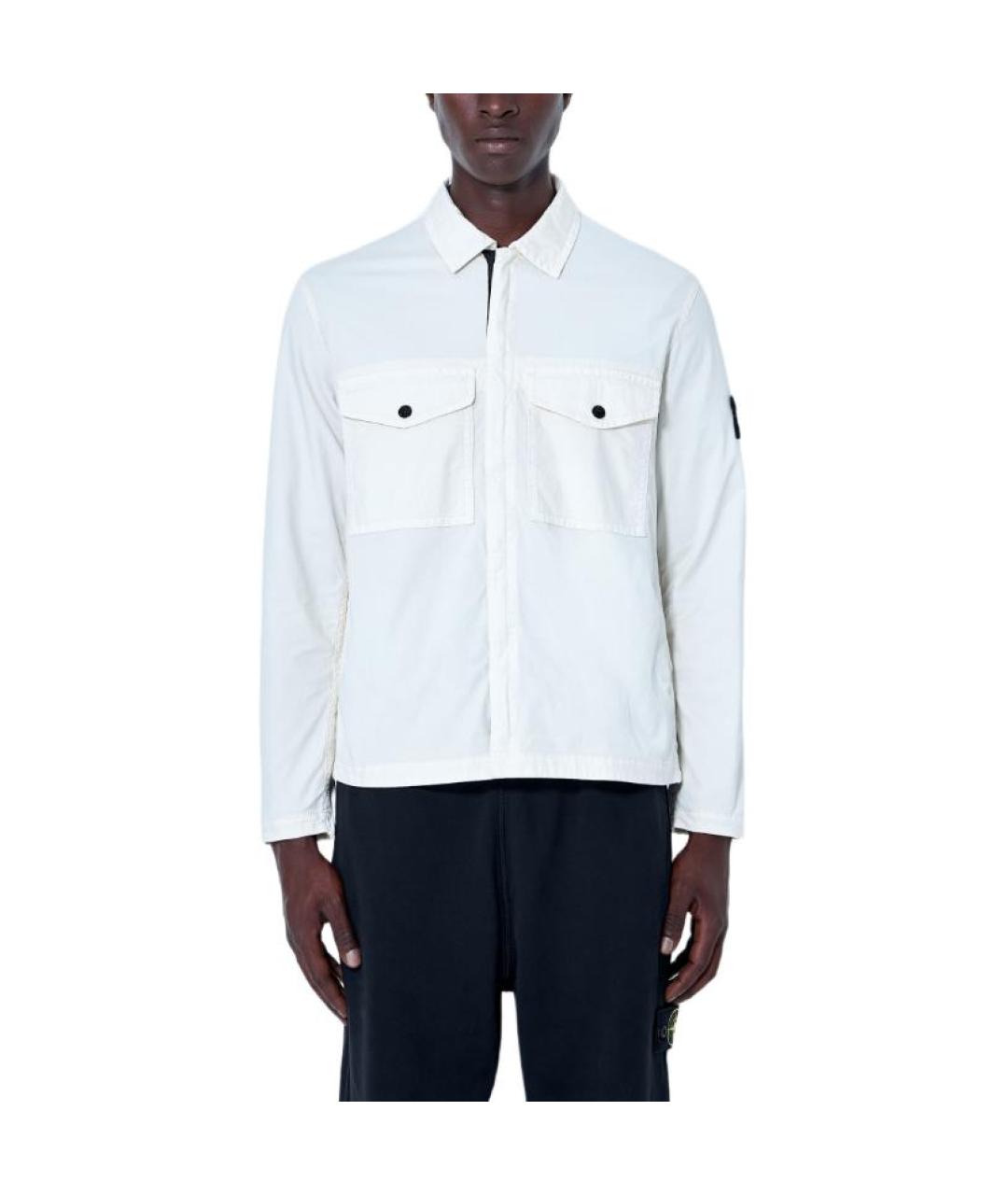 STONE ISLAND Белая классическая рубашка, фото 6