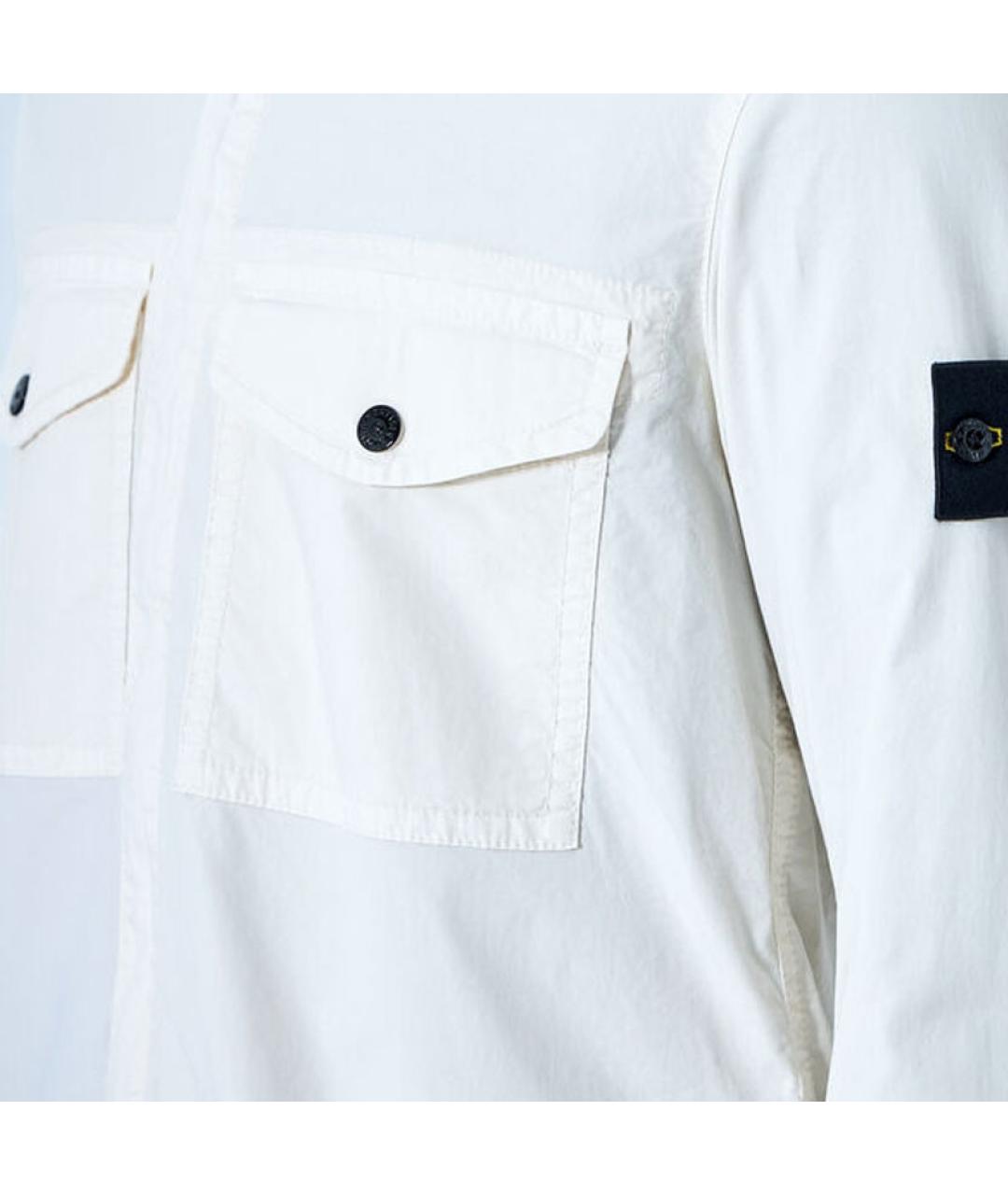 STONE ISLAND Белая классическая рубашка, фото 5