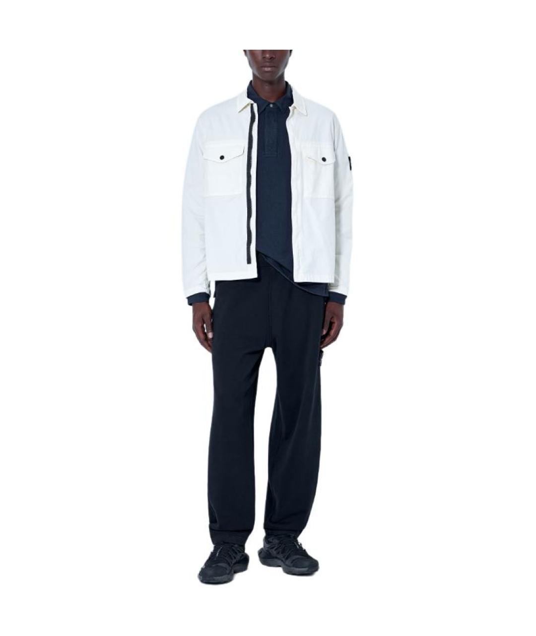 STONE ISLAND Белая классическая рубашка, фото 4