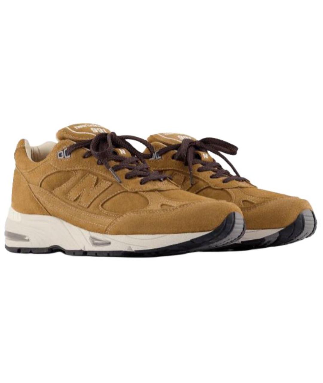 NEW BALANCE Горчичные низкие кроссовки / кеды, фото 3