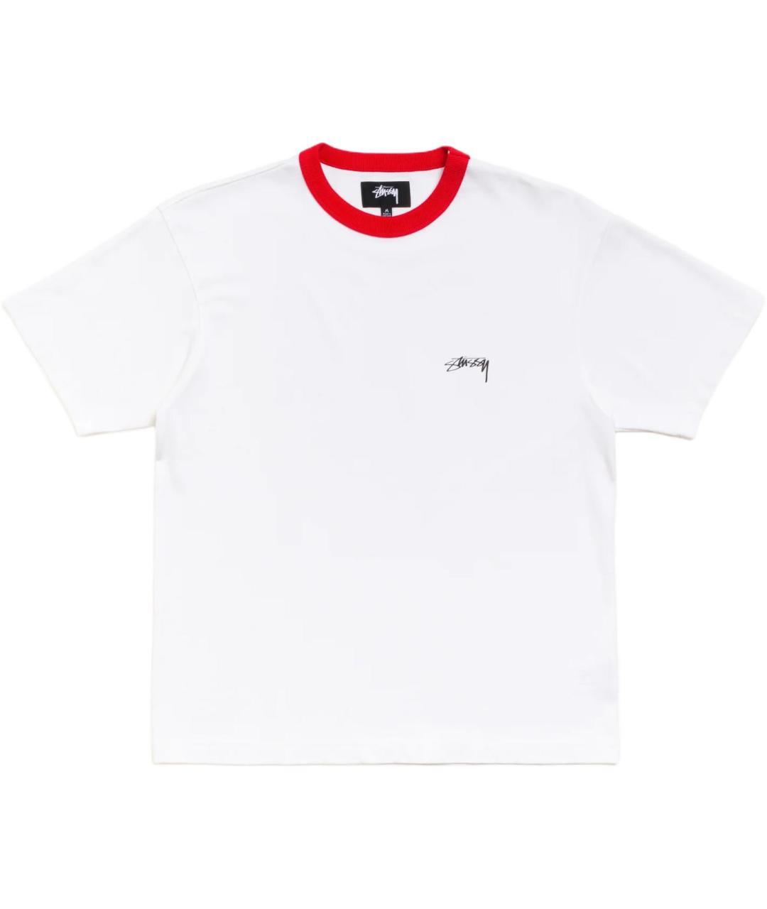 STUSSY Белая футболка, фото 1