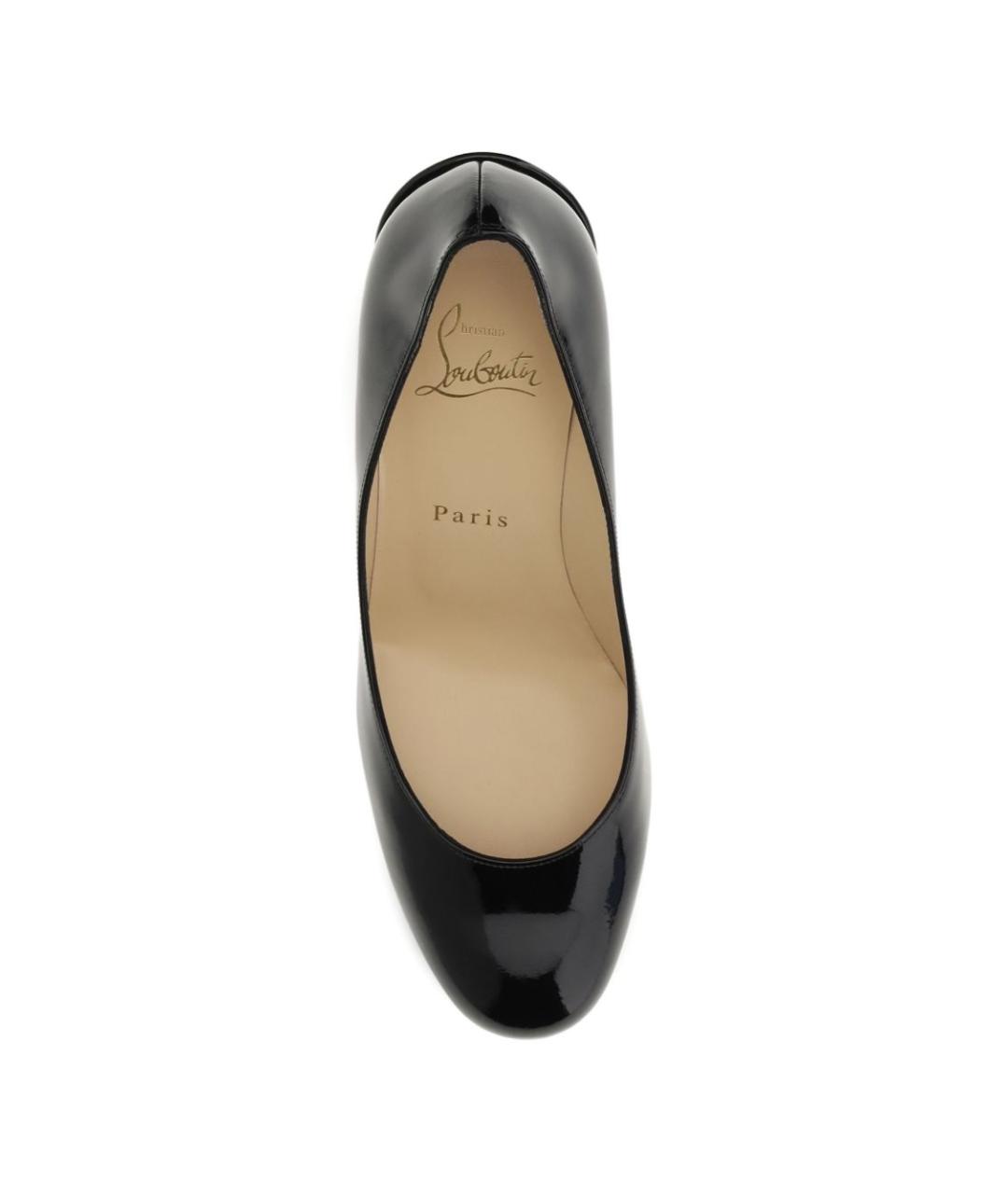 CHRISTIAN LOUBOUTIN Черные туфли из лакированной кожи, фото 4