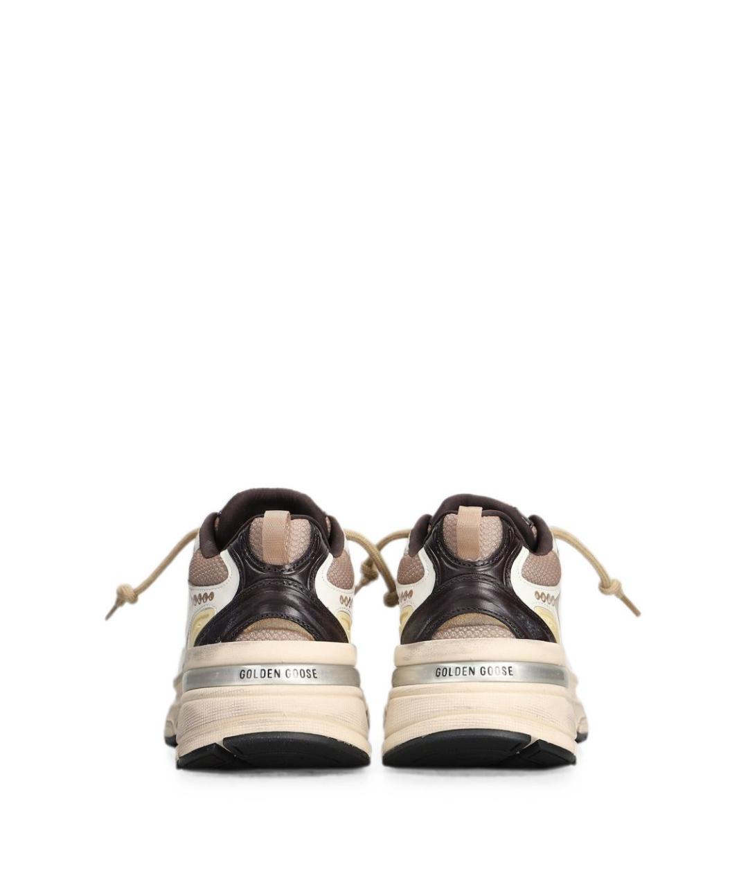 GOLDEN GOOSE Бежевые текстильные кроссовки, фото 2