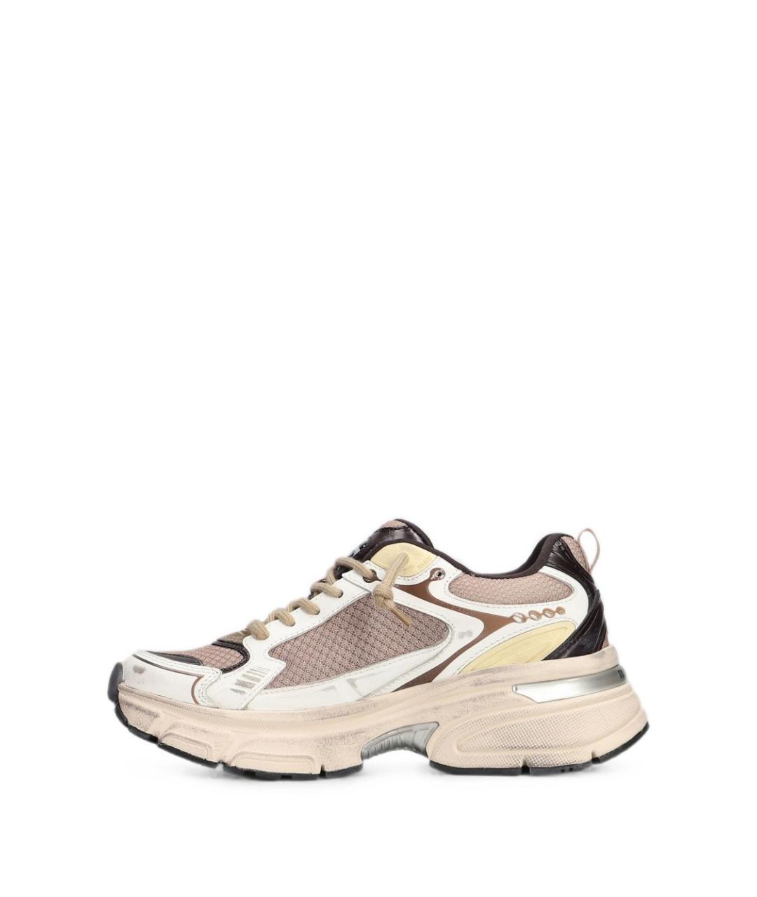 GOLDEN GOOSE Бежевые текстильные кроссовки, фото 5