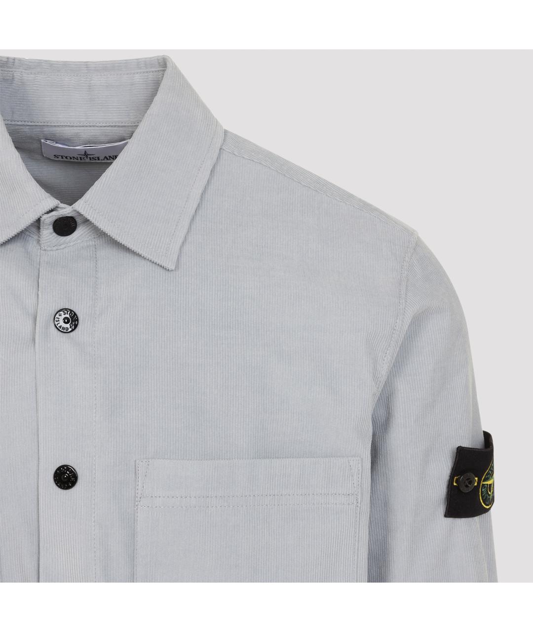 STONE ISLAND Серая хлопковая куртка, фото 3