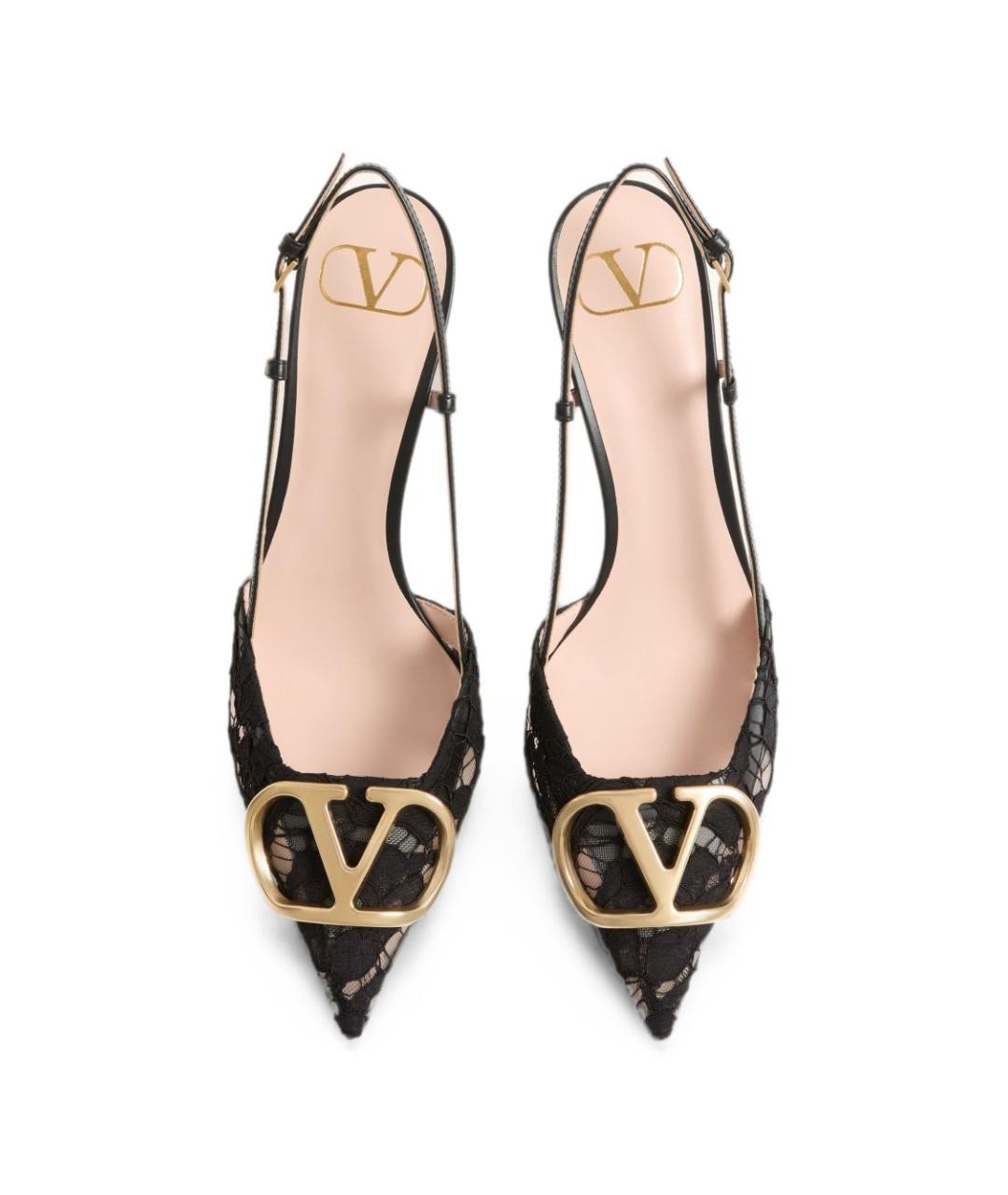 VALENTINO Черные текстильные туфли, фото 2