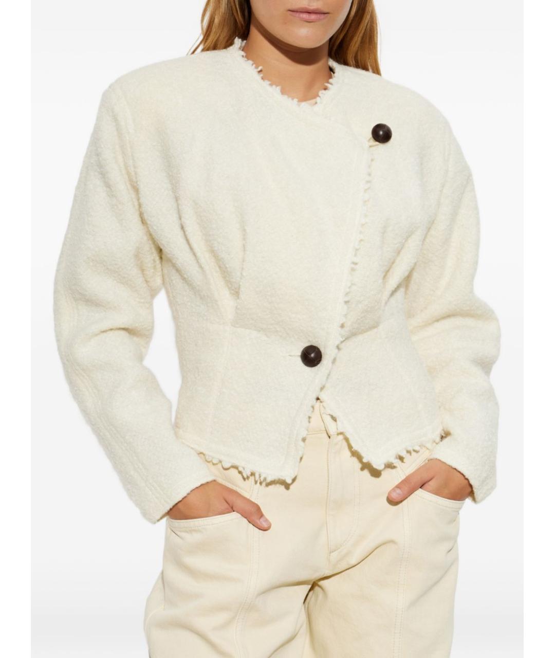 ISABEL MARANT Бежевый шерстяной жакет/пиджак, фото 2