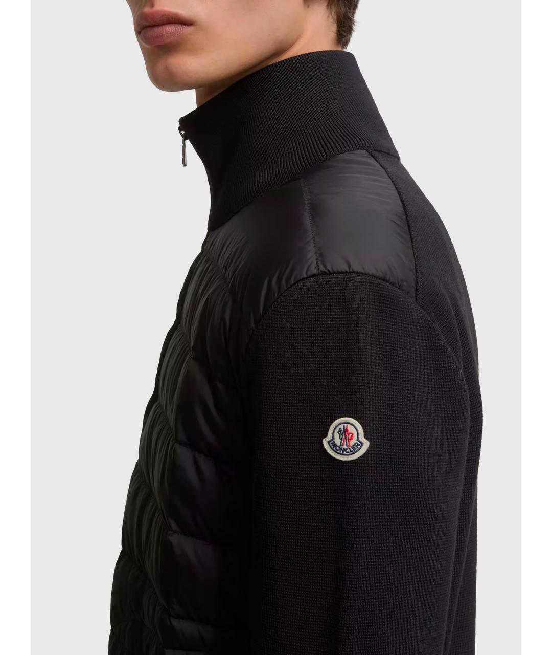 MONCLER Черная полиамидовая куртка, фото 3