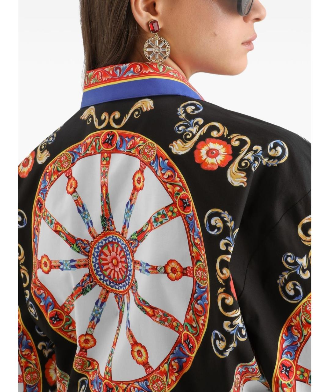 DOLCE&GABBANA Мульти хлопковая рубашка, фото 4
