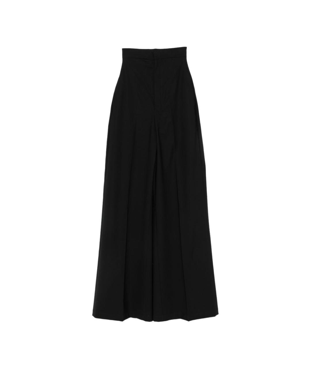 RICK OWENS Черные шерстяные брюки широкие, фото 1