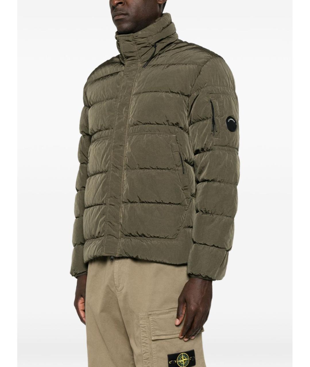 CP COMPANY Хаки полиамидовый пуховик, фото 4