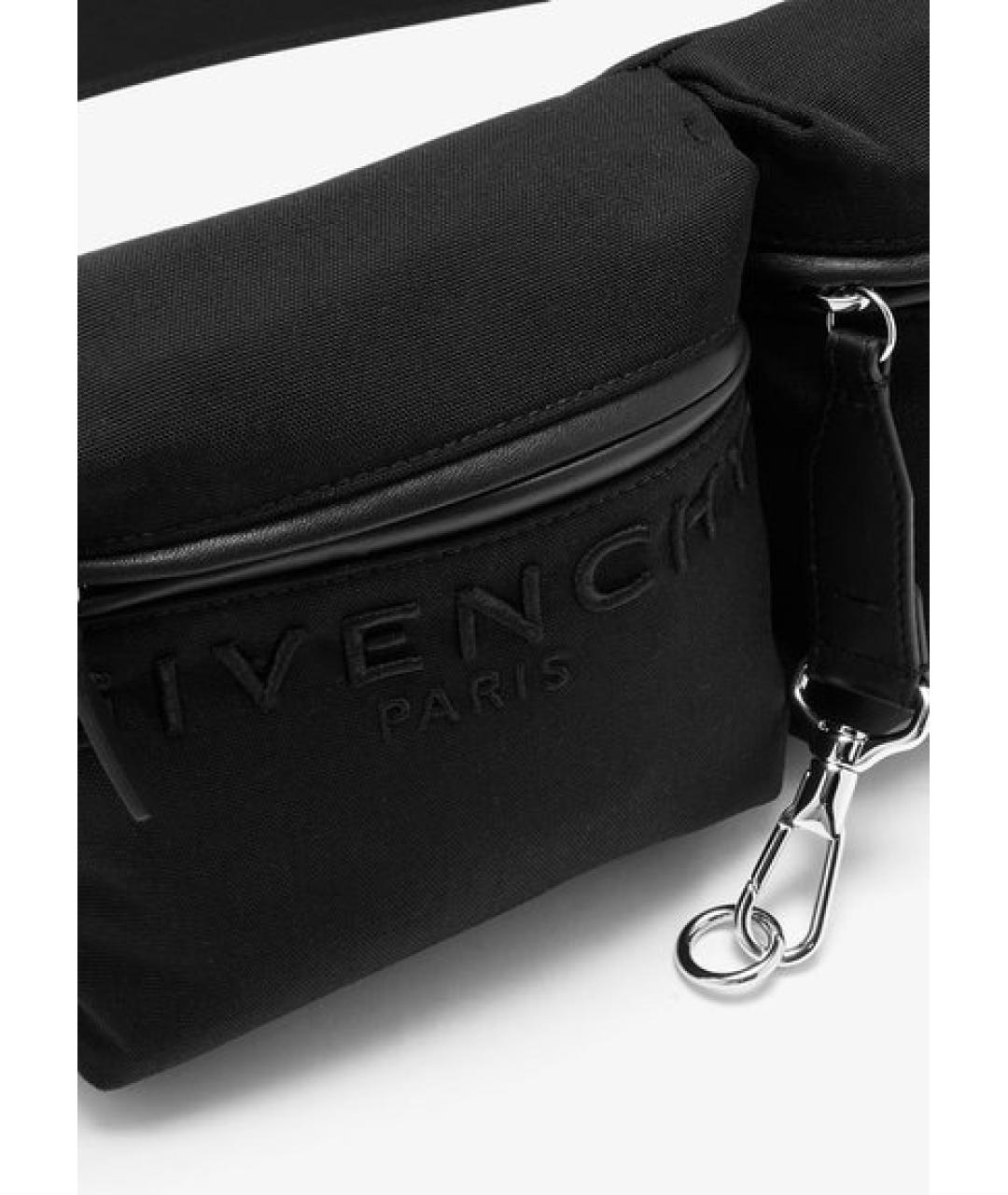 GIVENCHY Черная тканевая поясная сумка, фото 2