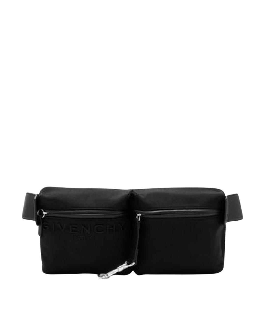 GIVENCHY Черная тканевая поясная сумка, фото 1