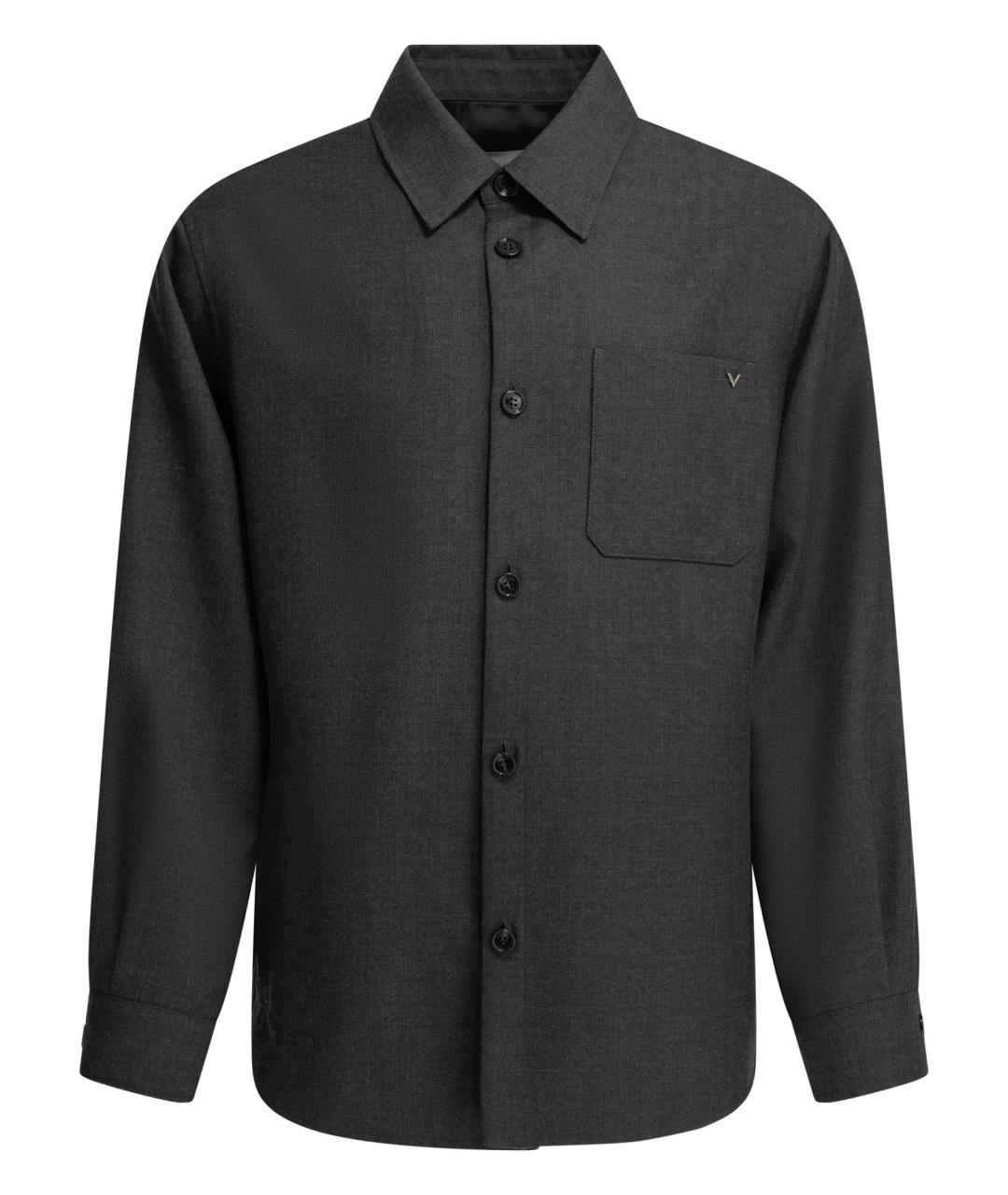 VALENTINO Серая полиэстеровая куртка, фото 1