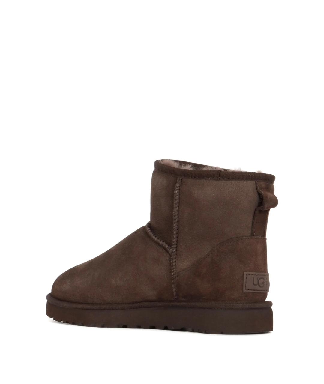 UGG Коричневые замшевые ботинки, фото 3