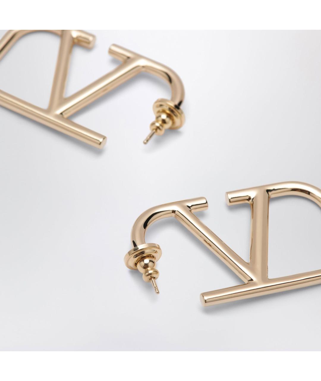 VALENTINO Золотые металлические серьги, фото 2