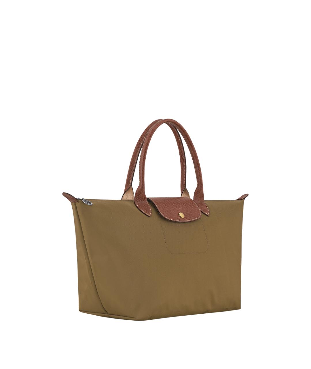 LONGCHAMP Зеленая тканевая сумка тоут, фото 2