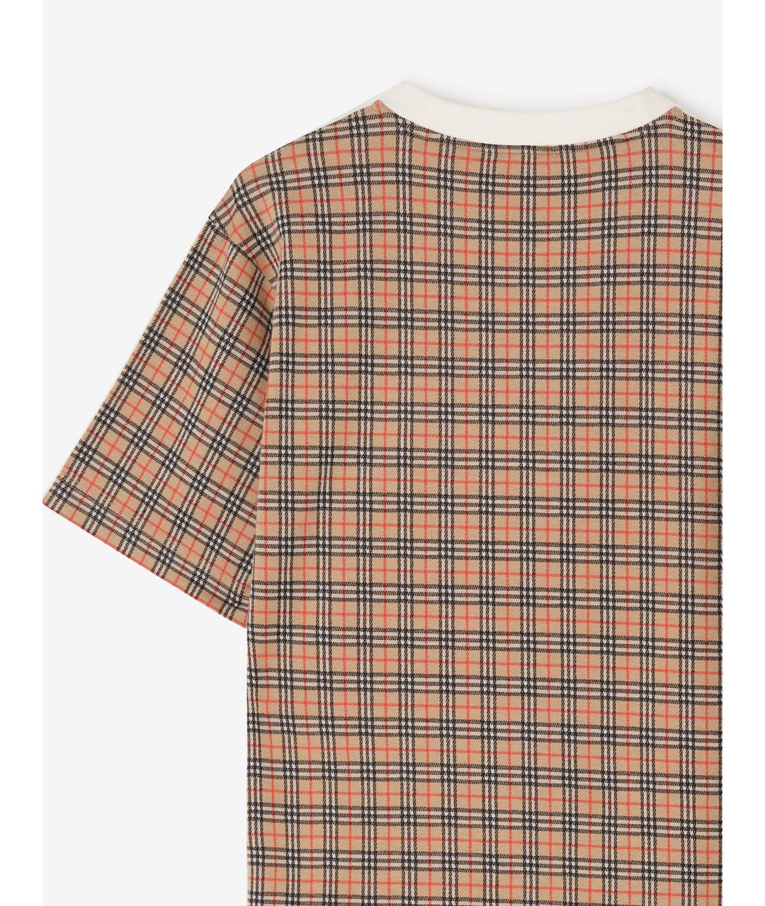 BURBERRY Белая хлопковая футболка, фото 4