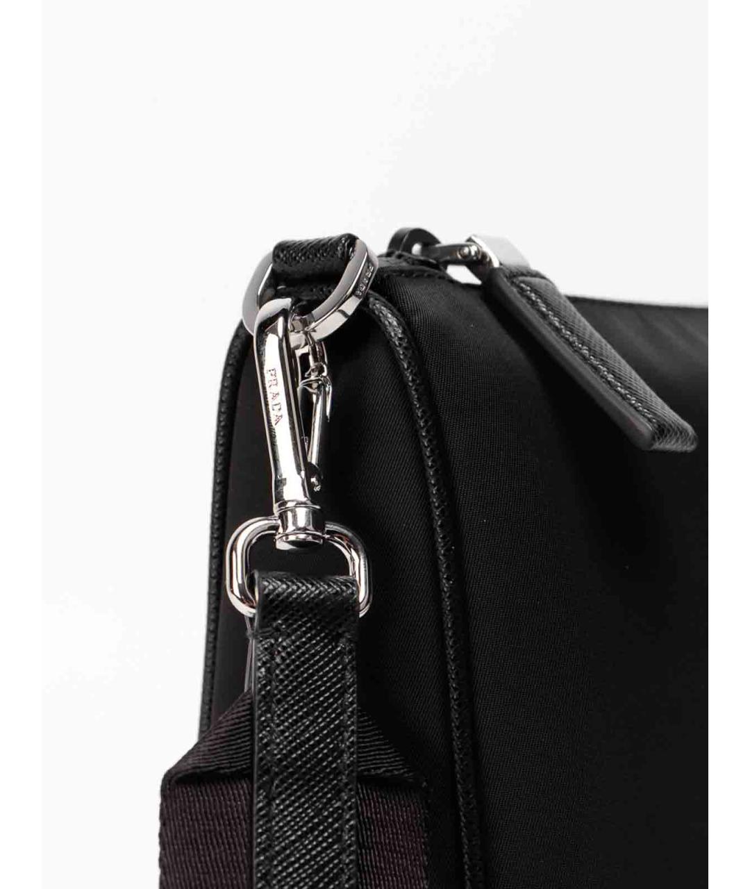 PRADA Черная нейлоновая сумка на плечо, фото 4