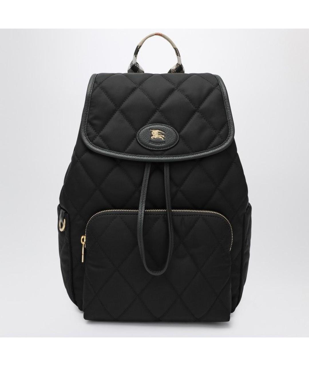 BURBERRY Черный нейлоновый рюкзак, фото 6