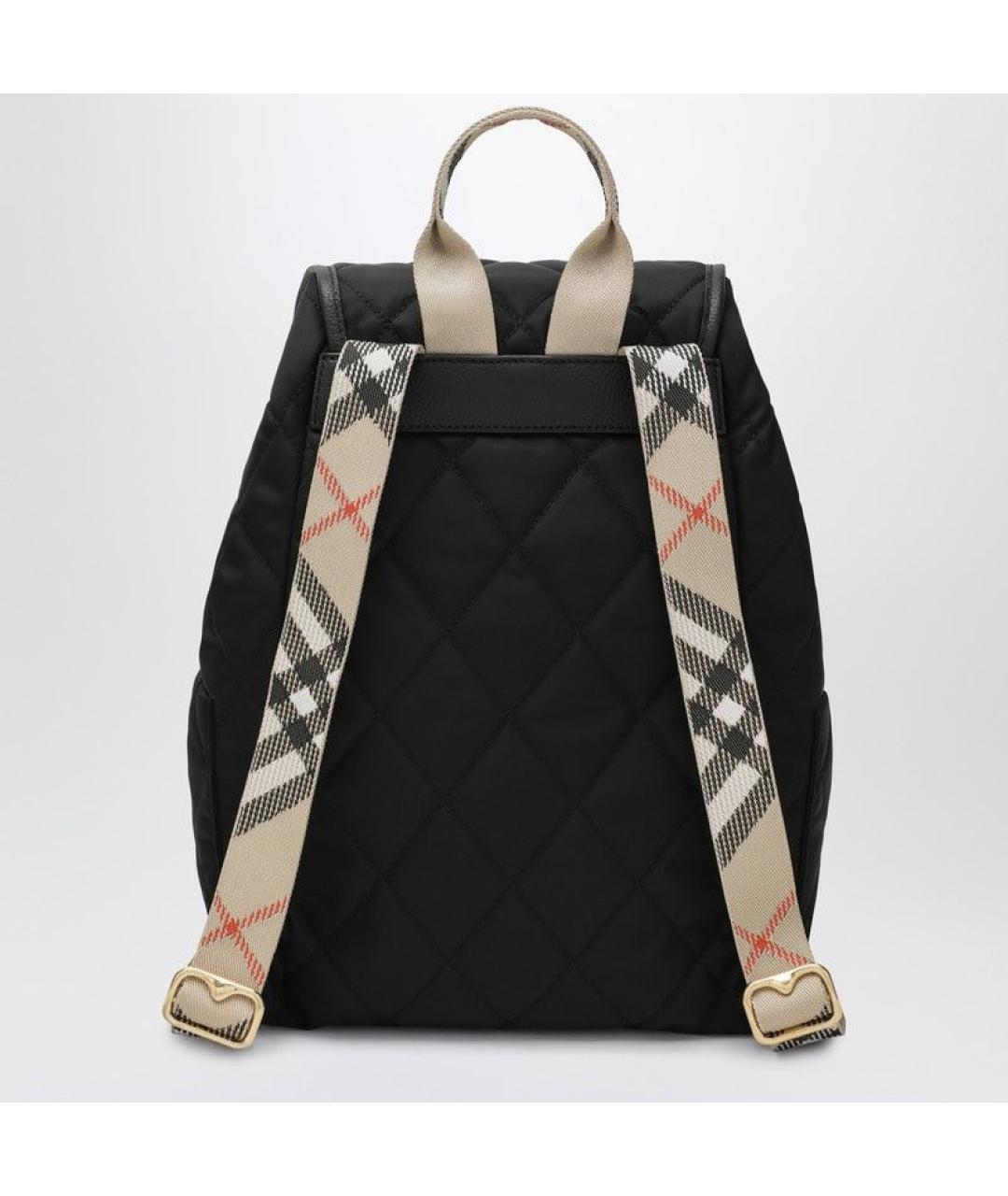 BURBERRY Черный нейлоновый рюкзак, фото 2