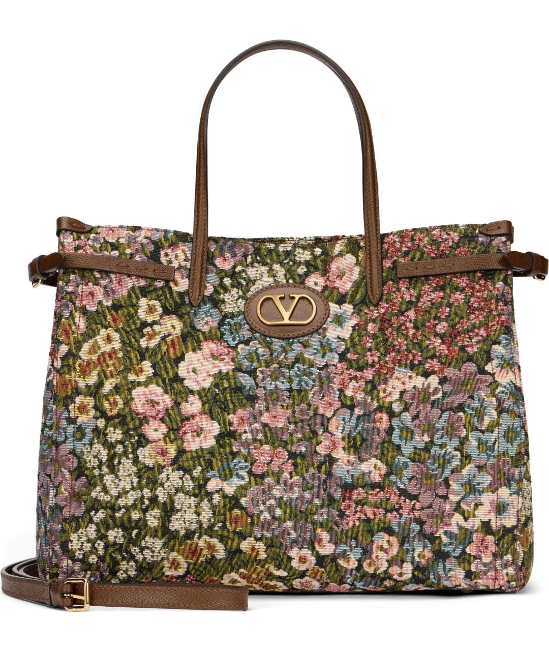 VALENTINO Мульти жаккардовая сумка тоут, фото 2