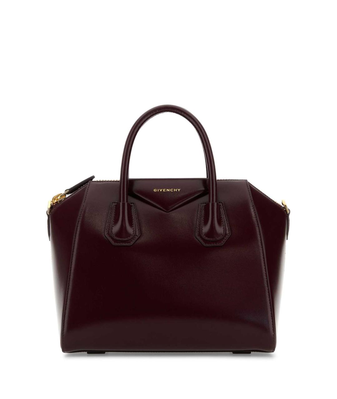 GIVENCHY Бордовая кожаная сумка тоут, фото 1