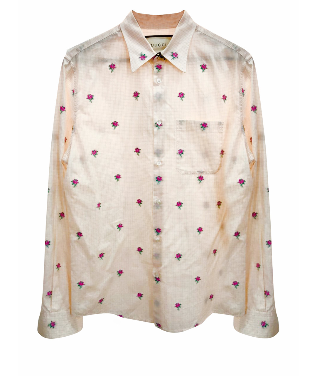 GUCCI Розовая хлопковая кэжуал рубашка, фото 1