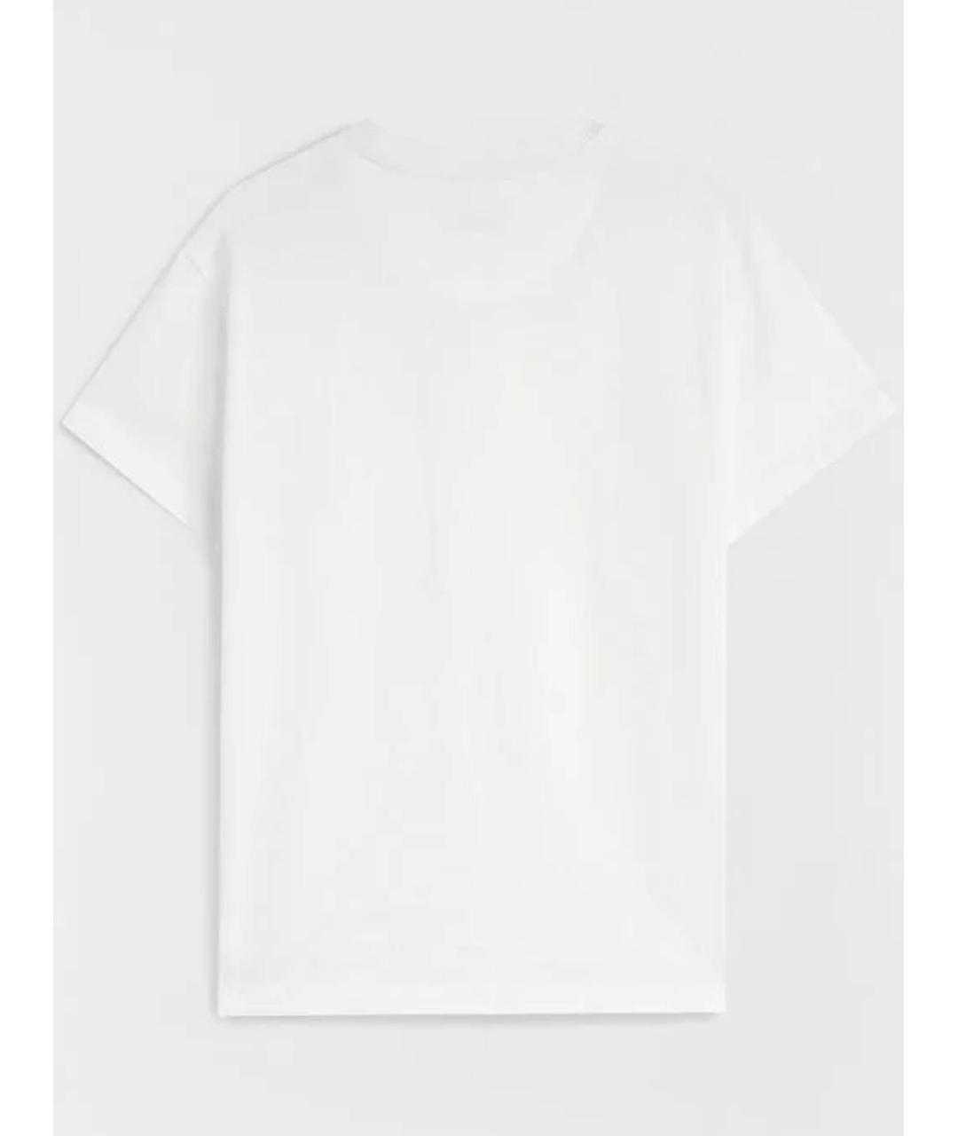 JIL SANDER Белая хлопковая футболка, фото 3