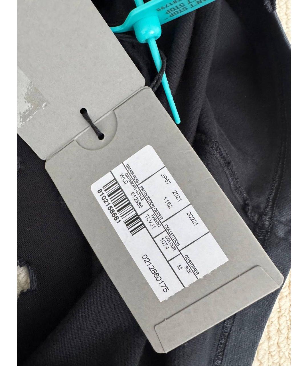 BALENCIAGA Черная хлопковая футболка, фото 4