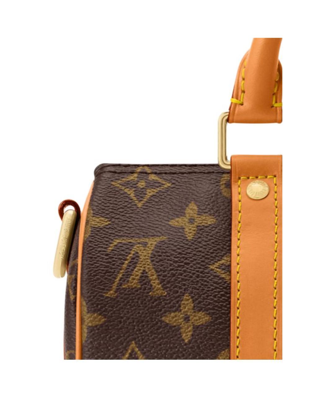 LOUIS VUITTON Коричневая сумка через плечо из канвы, фото 5