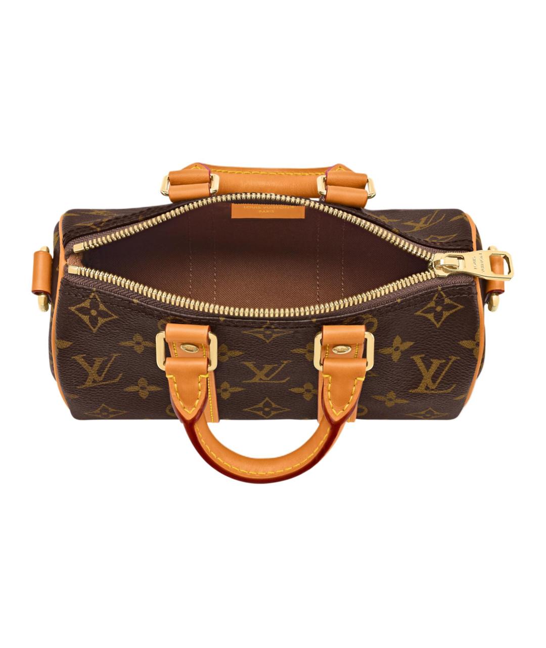 LOUIS VUITTON Коричневая сумка через плечо из канвы, фото 4