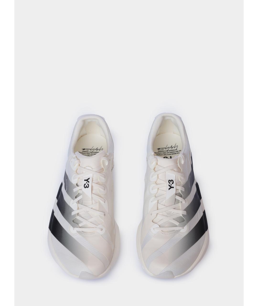 Y-3 Белые низкие кроссовки / кеды, фото 4