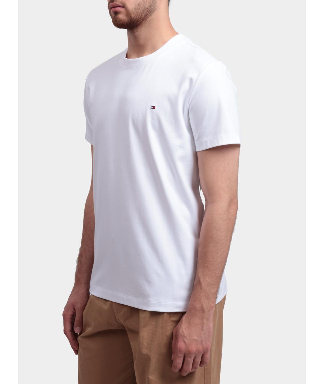 TOMMY HILFIGER Белая хлопковая футболка, фото 3