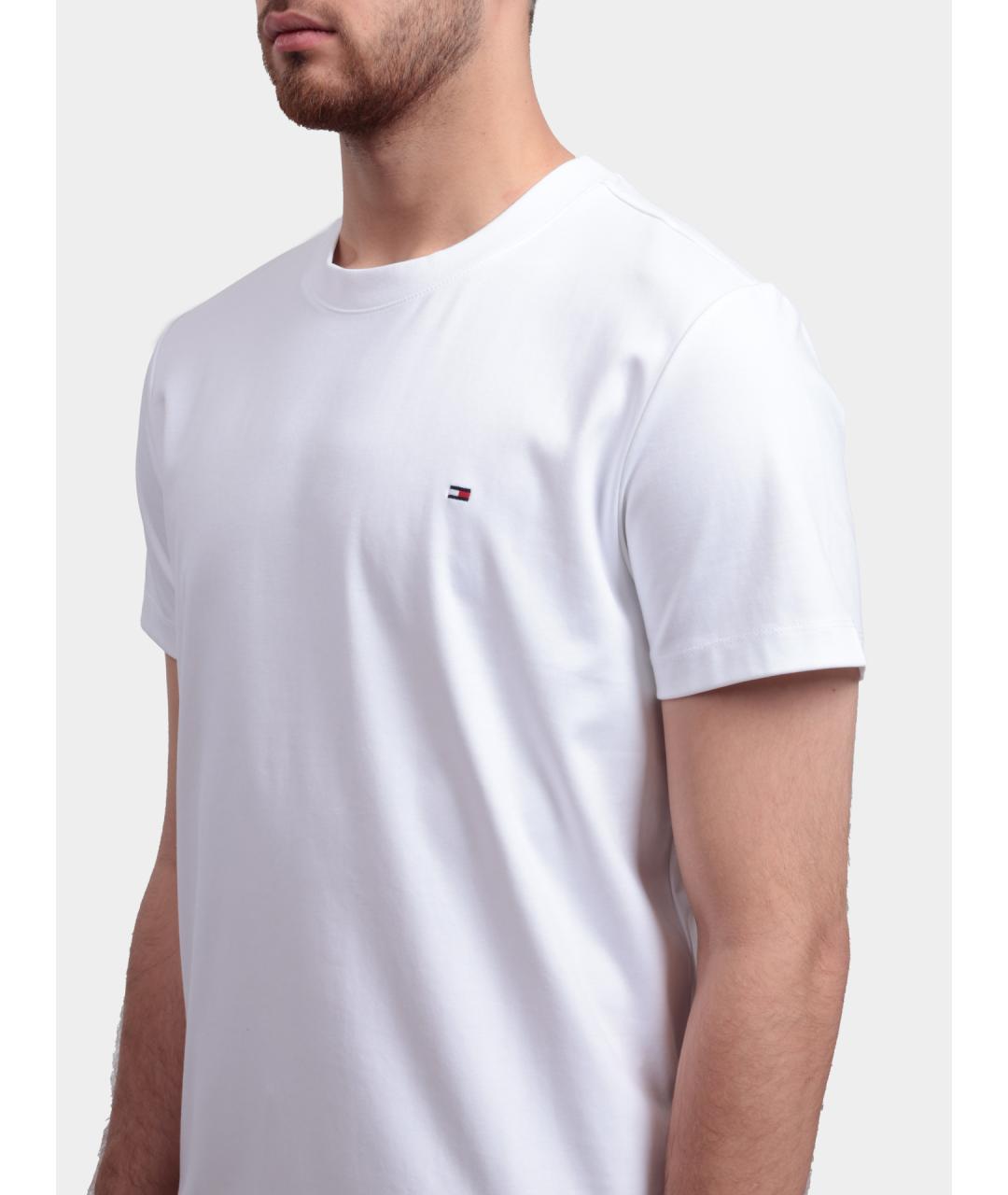 TOMMY HILFIGER Белая хлопковая футболка, фото 4